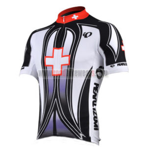 2010 Team Pearl Izumi Bicycle Short Sleeve Jersey Black Cross