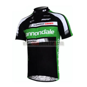 2011 Team Cannondale Riding Maillot Jersey Shirt Black Green
