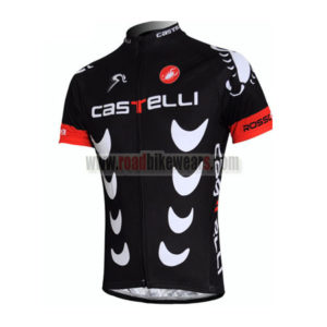 2011 Team Castelli Bicycle Maillot Jersey Shirt Black