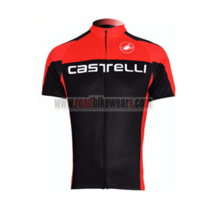 2011 Team Castelli Cycling Maillot Jersey Shirt Red Black