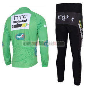 2011 Team HTC Highroad Cycle Long Kit Green