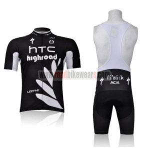2011 Team HTC Highroad Cycling Bib Kit Black