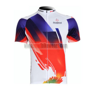 2011 Team Nalini Cycling Maillot Jersey Shirt White Blue Red