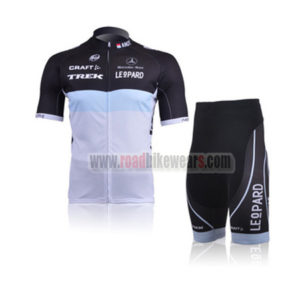 2011 Team TREK Cycling Kit Black White Blue