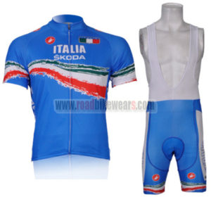 2012 ITALIA Cycling Bib Kit Blue