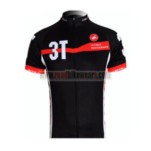 2012 Team 3T Castelli Cycling Maillot Jersey Shirt Black Red