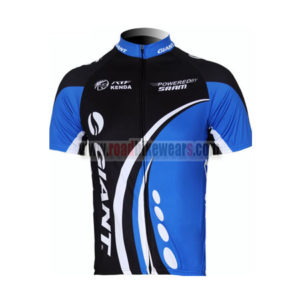 2012 Team GIANT Riding Maillot Jersey Shirt Black Blue