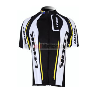 2012 Team LOOK Cycling Maillot Jersey Shirt Black White
