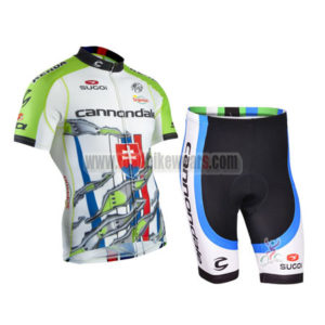2015 Team Cannondale Sojasun Cycling Set Green Red Eyes