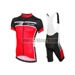 2015 Team NALINI Cycling Bib Kit Red Black