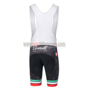 2016 Team Castelli CAFE Riding Bib Shorts Black Green Red