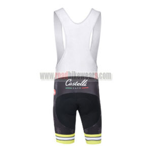 2016 Team Castelli CAFE Riding Bib Shorts Black Yellow