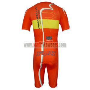 2013 Team PINARELLO Short Sleeves Triathlon Cycle Wear Skinsuit Red Yellow