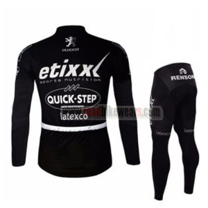 2016 Team etixxl QUICK STEP Riding Long Suit Black