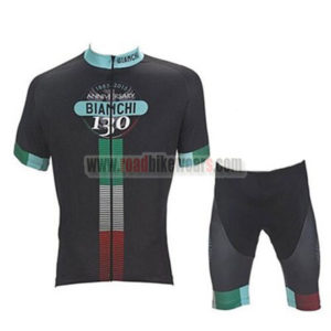 2017 Team BIANCHI Cycling Kit Black Green Red