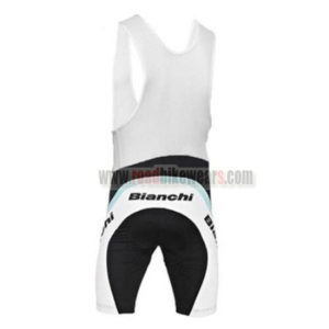 2017 Team BIANCHI Riding Bib Shorts Bottoms White Black