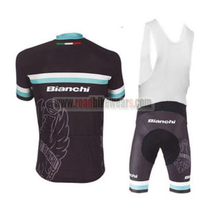 2017 Team Bianchi Cycle Bib Kit Black Blue White