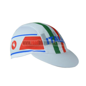 2017 Team ITALIA Riding Cap Hat White Red Green