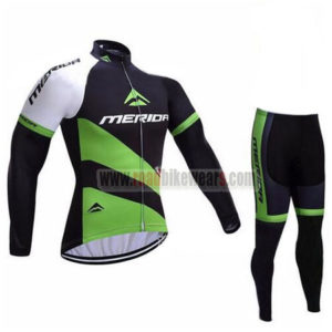 2017 Team MERIDA Cycling Long Suit Black Green