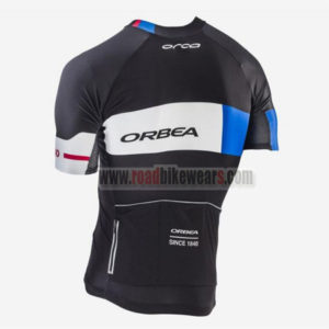 2017 Team ORBEA Cycle Jersey Maillot Shirt Black White Blue
