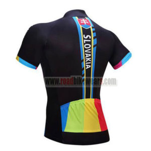 2017 Team SLOVAKIA Bicycle Jersey Maillot Shirt Black