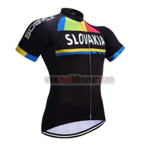 2017 Team SLOVAKIA Cycling Jersey Maillot Shirt Black