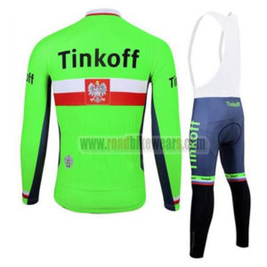 2017 Team Tinkoff Poland Riding Bib Suit Green