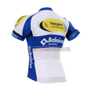 2017 Team Topsport Baloise Biking Jersey Maillot Shirt White Blue Yellow