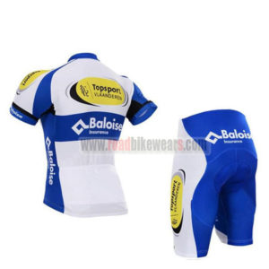 2017 Team Topsport Baloise Riding Kit White Blue Yellow