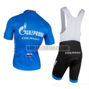 2016 Team GAZPROM COLNAGO Riding Bib Kit Blue