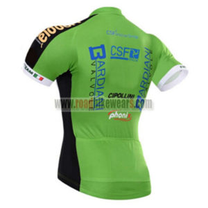 2017 Team BARDIANI CSF Biking Jersey Maillot Shirt Green White Black