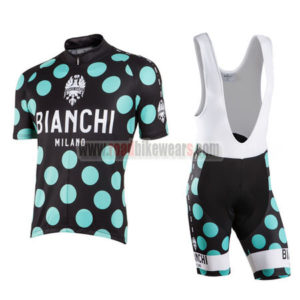 2017 Team BIANCHI Cycle Bib Kit Black Blue