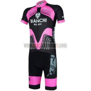 2017 Team BIANCHI Cycling Kit Black Pink