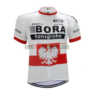 2017 Team BORA hansgrohe Poland Cycling Jersey Maillot Shirt White