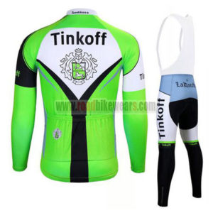 2017 Team Tinkoff Biking Long Bib Suit Green
