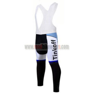 2017 Team Tinkoff Cycle Long Bib Pants Tights Blue