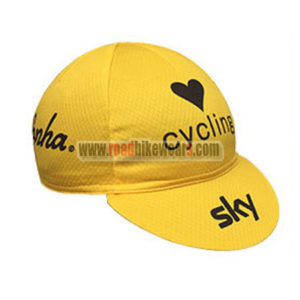 2016 Team SKY Bicycle Cap Hat Yellow