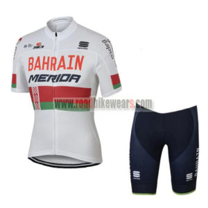 2017 Team BAHRAIN MERIDA Cycle Kit White