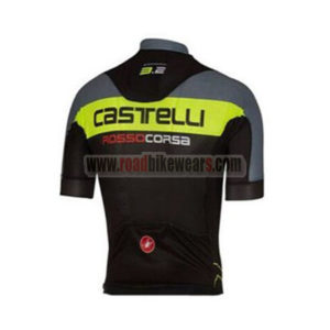 2017 Team Castelli Biking Jersey Maillot Shirt Grey Yellow Black