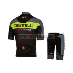 2017 Team Castelli Riding Kit Grey Yellow Black