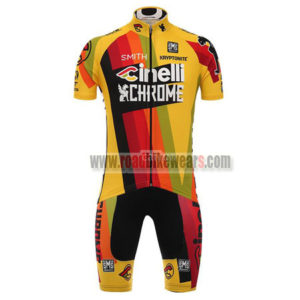 2017 Team Cinelli CHROME Biking Kit Yellow Red