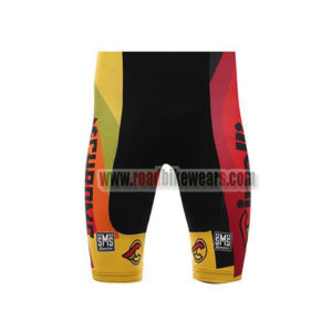 2017 Team Cinelli CHROME Riding Shorts Bottoms Black Yellow Red