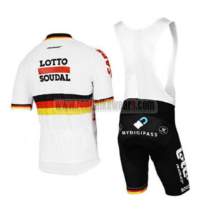 2017 Team LOTTO SOUDAL Germany Riding Bib Kit White