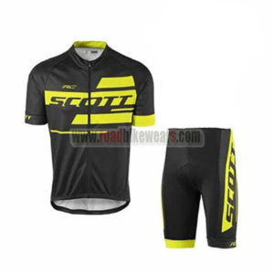 2017 Team SCOTT Bicycle Kit Black Yellow
