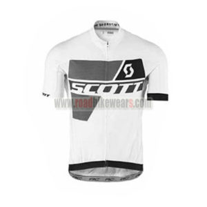 2017 Team SCOTT Bike Jersey Maillot Shirt White Grey