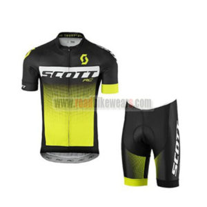 2017 Team SCOTT Bike Kit Black White Yellow