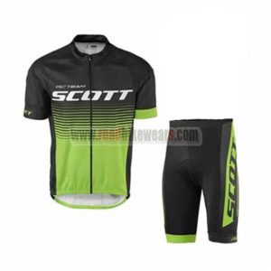2017 Team SCOTT Bike Kit Green Black