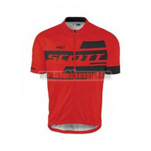 2017 Team SCOTT Cycle Jersey Maillot Shirt Red