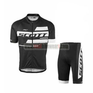 2017 Team SCOTT Cycle Kit Black White