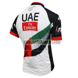 2017 Team UAE Fly Emirates Biking Jersey Maillot White Black Red Green